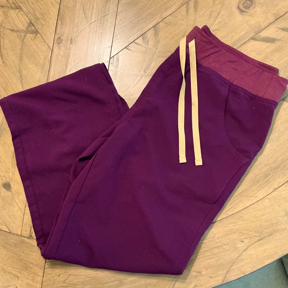 Figs deep purple Kade pant